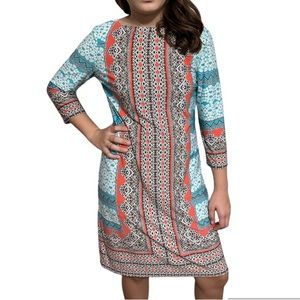 EUC London Times Womens Knee Length Sheath Dress